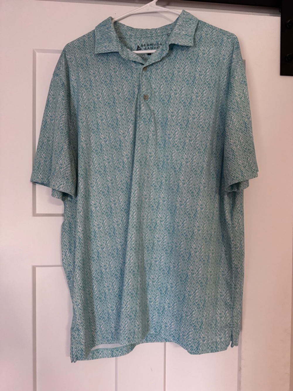 Bermuda Sands Men's Teal Short-Sleeve Polo Shirt